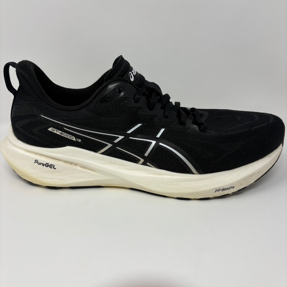 ASICS GT-2000 13 Men's Size 11.5 Black Athletic Running Shoes (1011B861)